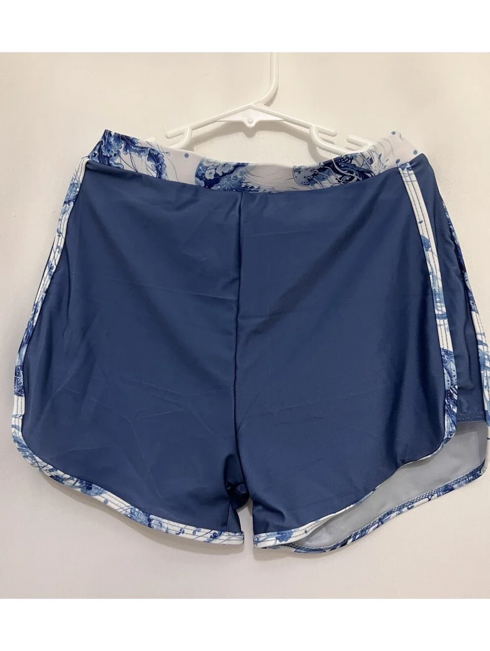 Girls 2-Piece Tankini Swimsuit Blue Jellyfish Racerback Top Swim Shorts New